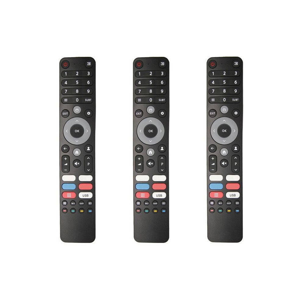 3X Universal Tvs Remote Control For Dexp, Chiq - For Multiple Models,Infrared 6033189794525