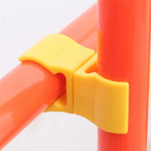 10PCS Outdoor Agility Field Warning Rod Clip Buckle Plastic Corner Flag Pole Connector for Sports, Traning, Warning