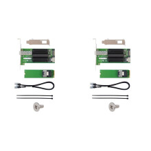 2X SFP+M.2 10G for 82599 EN Chip Single Port Ethernet Network Adapter X520-DA1,Excluding 10G Fiber Optic Modul