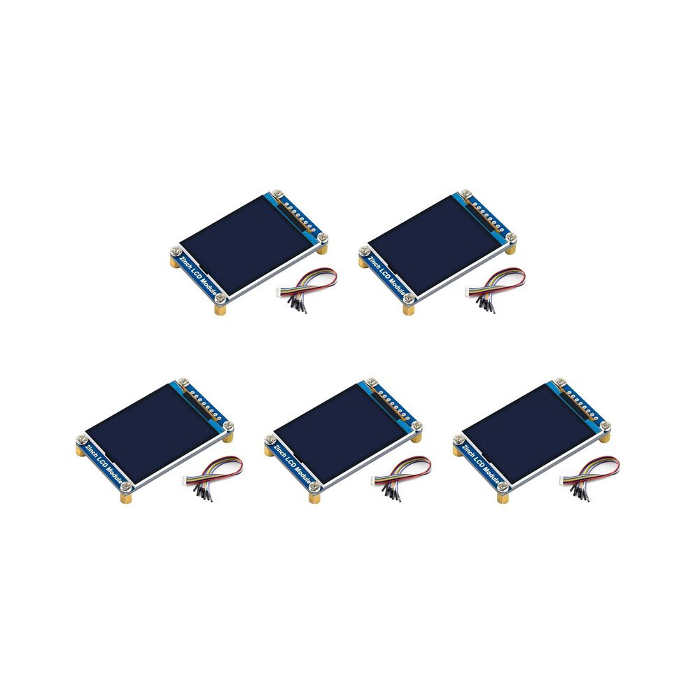 5X Waveshare 2Inch Ips Lcd Display For Raspberry Pi ,65K Rgb Colors, 320X240 Pixels, Spi Interface 4711537939188