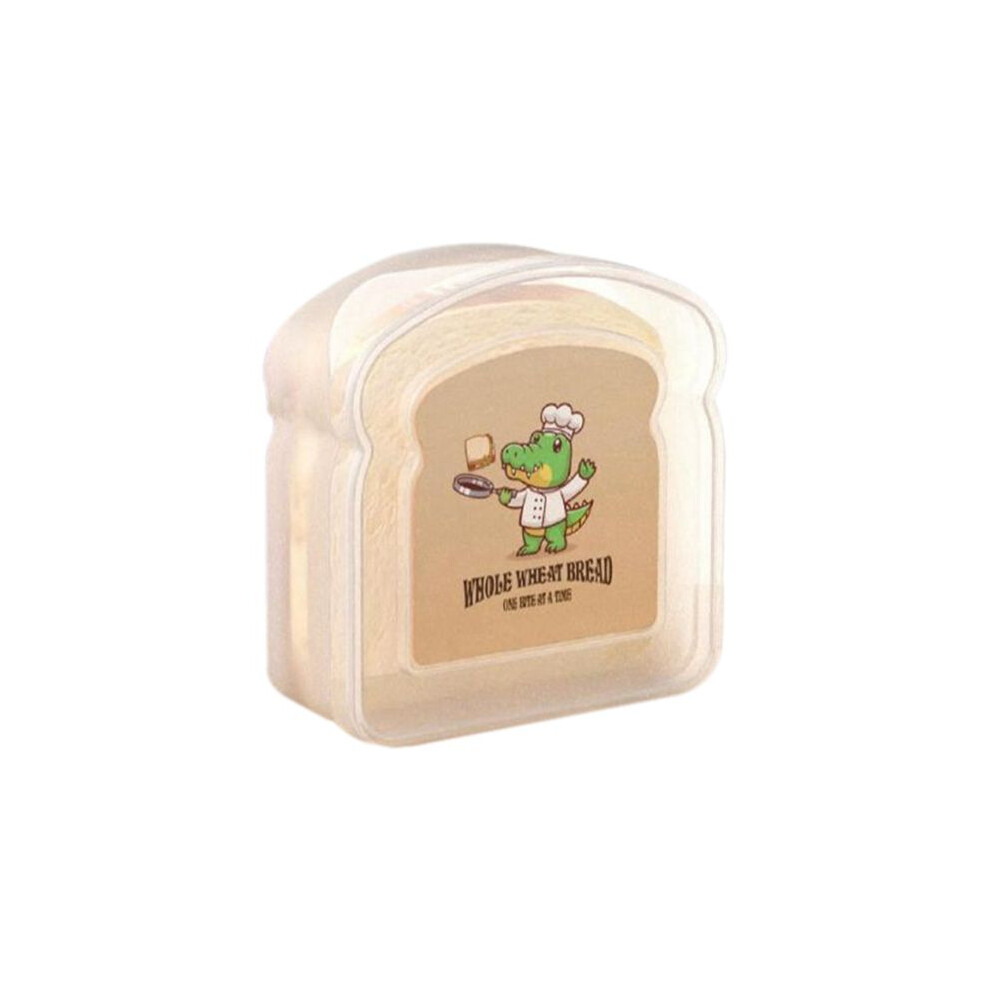 Reusable Sandwich Container Sealed Food Container Transparent Bread Box Food Portable Toast Sandwich Box B 6033303336310