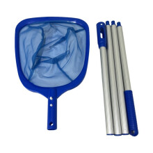 Pool Supply Swimming Pool Leaf Skimmer Net 4 Aluminum Pole Sections Mesh Netting Bag Basket for Fast Cleaning Spas Ponds