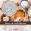 Compatible for Kitchen Aid Hand Mixer Attachments, Replacement Egg Beaters Mixmaster Model Replaces: W10490648 KHM2B 3