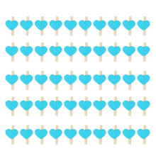 E Herz Liebe Holz Kleidung Foto Papier Klammer Pin WäScheklammer Postkarte Clips Home Hochzeit Dekoration Briefpapier
