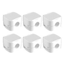 Morsetti Magnetici per Cavi Gestore Cavi Portacavo Magnetico Adesivo Antitraccia Clip per Organizer per Cavi Gancio Bianca