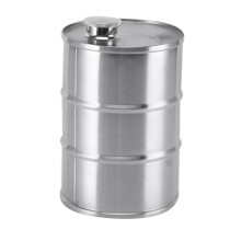 Pote de Vinho de Barril de 750Ml de AçO InoxidáVel Frasco de Quadril Copo de Saquê CilíNdrico PortáTil para Viagens para Acampamento Ao Ar Livre