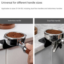 Espresso Kaffee Tampers Mat Station Press Tampering Holder Corner Mat Pad Silikon Coffeeware Tamping Barista Tool Grau