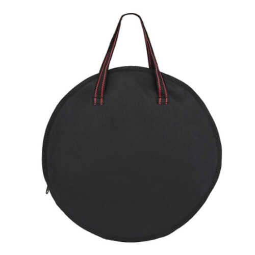 Bolsa de Tambor de Tecido Oxford Preta de 10 Polegadas Almofada Silenciosa de Tambor Portátil com Bolsa Bolsa de Placa de Bateria