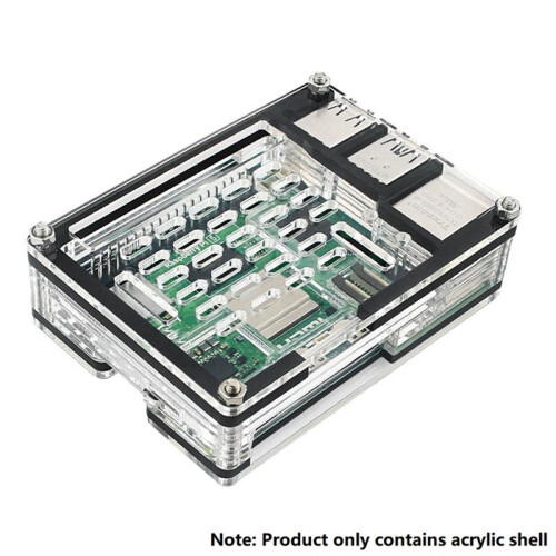 9 Layers Acrylic Case for Raspberry Pi 5 Compatible with for Raspberry Pi 5 Active Cooler 2