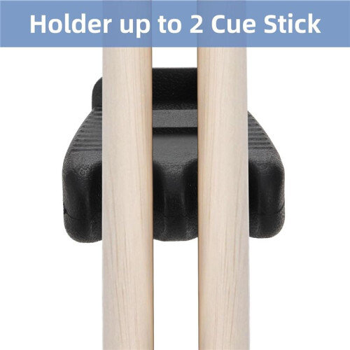 2-Loch-Pool-Queue-Halter, Tragbare, Gewichtete Queue-Ablage, Queue-Stick-Halter, Billard-Queue-Rack mit Kreidehalter 1