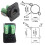 5 RJ45 CAT.5E Wiring Terminals Network Computer Modules with Fixing Nuts(Black) 5