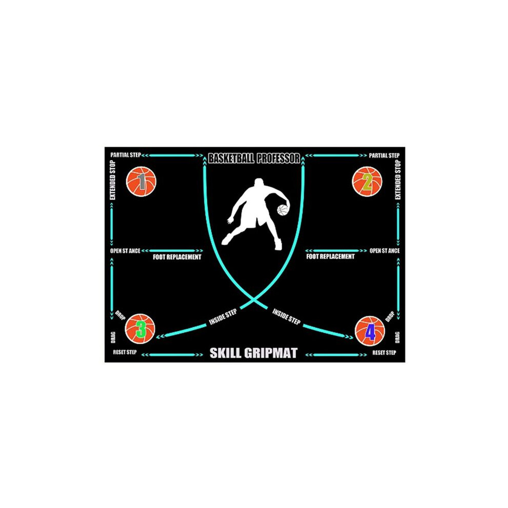 Portable Basketball Footwork Mat Portable Anti-Slip Basketball Training Mat Footwork Footstep Training Pad