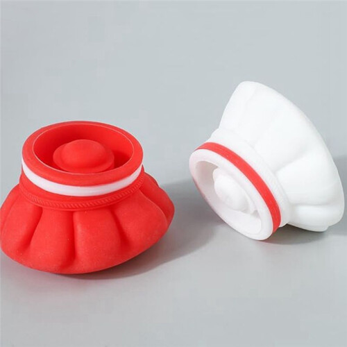 2Pcs Reusable Silicone Wine Stopper,Chef Hat Shaped Champagne Beverage Stoppers Red 1