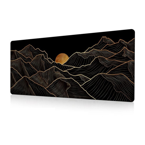 Mouse Pad Gaming Mouse Pad Desk Pad Long Computer Keyboard Mouse Mat Mousepad with Non-Slip Base and Stitched