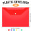 24Pack Plastic Envelopes with Snap Closure, Plastic File Folders for Documents A4 Clear Envelopes Folders,File Bags 7