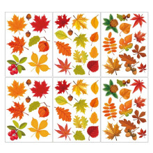 Thanksgiving Herfstbladeren Raamkleeft Raamstickers Herfstklampt Zich Vast voor Glazen Raam Seizoensgebonden Herfstdecoratie