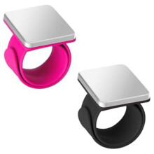 2 PCS Magnetic Pin Cushion Wrist, Magnetic Sewing Pincushion, Magnetic Pin Holder Wristband for Sewing,Black+