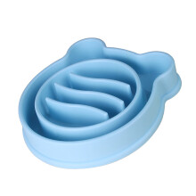 Huisdier Kat Hond Slow Food Bowl Vet Help Gezond Cartoon-Blauw