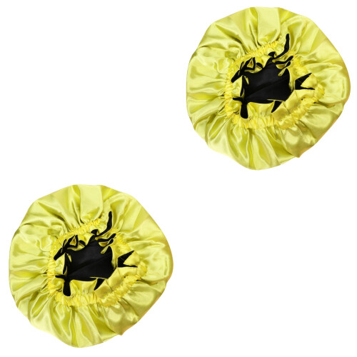 2Pièces Bonnet Satin Enfants Respirant Protection 2
