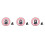 3Pièces Broches Chat Chic Accessoire Vêtement 11