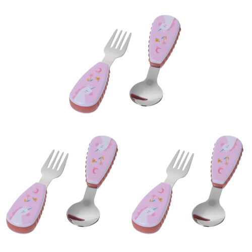 3Ensembles Bébé Rose Acier 1
