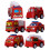 3Ensembles Jouets Rouges Push and Go Éducatifs Pour Petits 1