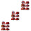 3Ensembles Jouets Rouges Push and Go Éducatifs Pour Petits 5