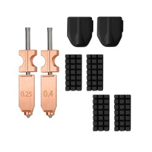Spuitmond voor Flashforge Adverturer Ad5x Bimetaal Gehard Stalen Spuitmond met 2 Sokken + 4 Ruitenwissers Snel Los Te Maken 3D-Onderdelen