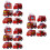3Ensembles Jouets Rouges Push and Go Éducatifs Pour Petits 7