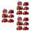 3Ensembles Jouets Rouges Push and Go Éducatifs Pour Petits 6
