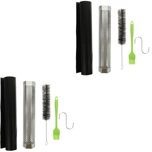 2Ensembles Tube Bbq Acier Inoxydable Antirouille 2