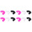 12Pièces Bols Pour Ongles Assorties 5 Trous 2