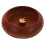 2 Pcs Rosewood Bowl Type Mini Incense Holder Multi Hole Censer 2