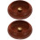 2 Pcs Rosewood Bowl Type Mini Incense Holder Multi Hole Censer 6