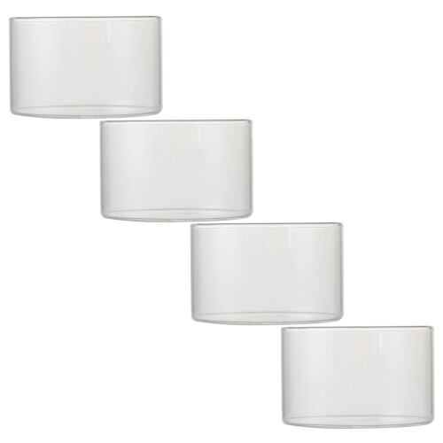 4Pièces Bols De Cuisine En Verre Lisse Pour Pudding Cuisson