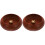 2 Pcs Rosewood Bowl Type Mini Incense Holder Multi Hole Censer 3
