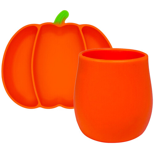 3Ensembles Assiettes Silicone Bébé Avec Rouge Compartimentée 2