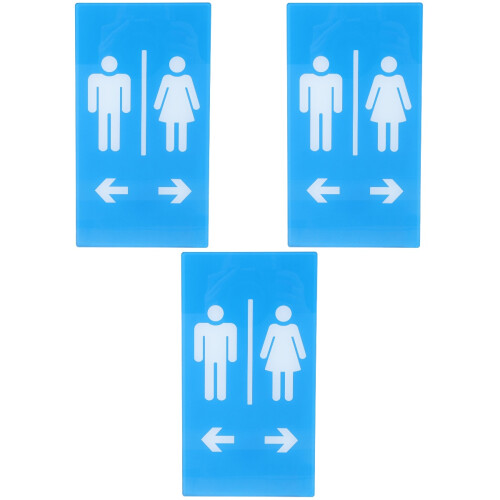 3Pièces Panneaux Toilettes Ciel, Unisexe 2