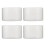 4Pièces Bols De Cuisine En Verre Lisse Pour Pudding Cuisson 8