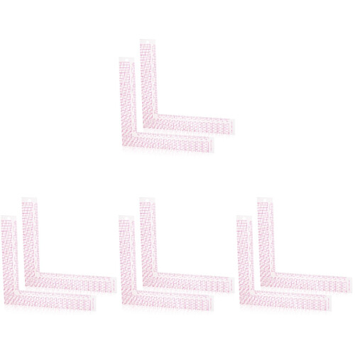 8Pièces Règles Couture Angle Droit Rose Pour Couture Patchwork 2