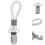 20Pièces Clips Serviette Métal En Coton Colorée 11