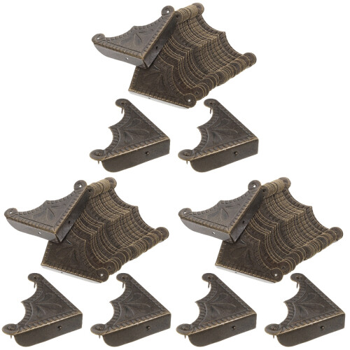 90Pièces Protections D’angles Métalliques Vert Olive Pour 2