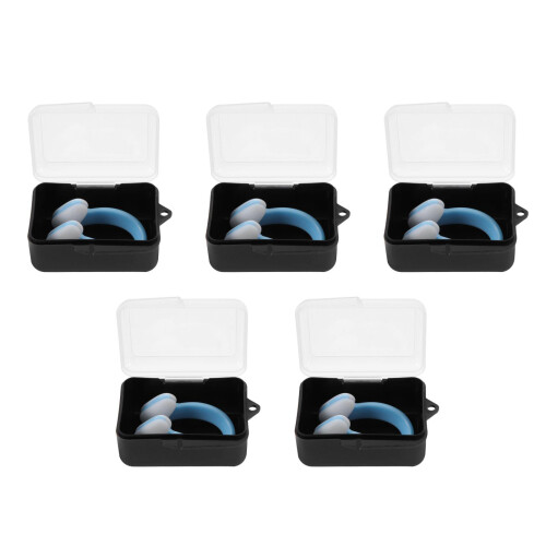 5Pièces Pince- Natation Enfants Silicone Vert Design 1