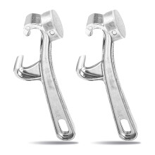 2pcs Aluminum Alloy Bucket Opener, 5 Gallon Pail Opener Manual, Metal Can Lid Wrench Remover Tool