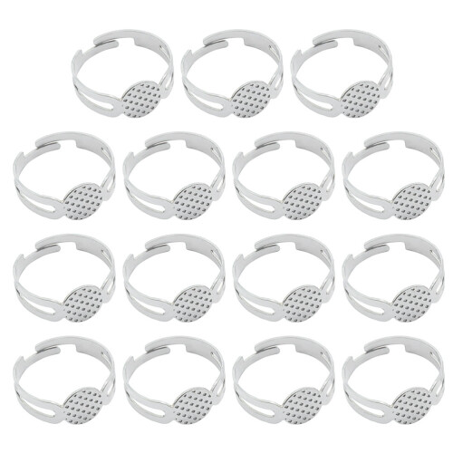 60Pièces Bases De DIY Acier Inoxydable Argent Multifonction 1
