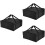 3Pièces Sac Thermique Isolé Pour Pizza, Renforcée, Noir 6