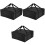 3Pièces Sac Thermique Isolé Pour Pizza, Renforcée, Noir 3