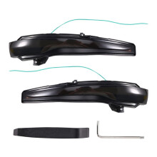 Lâmpada de Espelho Retrovisor Dinâmico para Carro, Luzes de Seta, Luzes Indicadoras de LED, Luz Bicolor para - W205 W222 W213