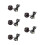 5Pièces Auto Décorative Noire ABS, Pour Intérieur 8