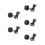 5Pièces Auto Décorative Noire ABS, Pour Intérieur 6